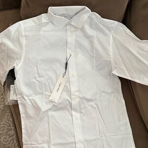 Calvin Klein Men's Crisp White Dress Shirt